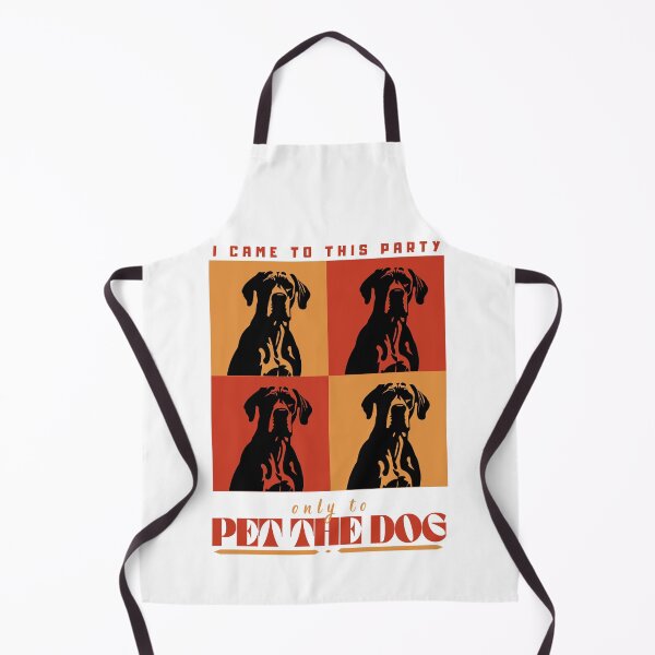 Item preview, I Came To This Party Only To Pet The Dog - Retro Pop Art Dog Lover Dogtrovert designed and sold by Neurospicy Trolls.