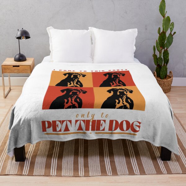 Item preview, I Came To This Party Only To Pet The Dog - Retro Pop Art Dog Lover Dogtrovert designed and sold by Neurospicy Trolls.