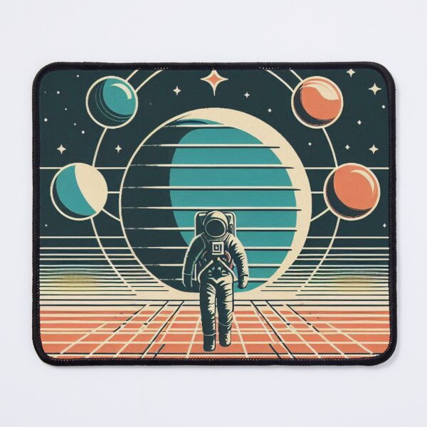 Item preview, Astral Odyssey – Retro Cosmic design designed and sold by Dogandesighn.
