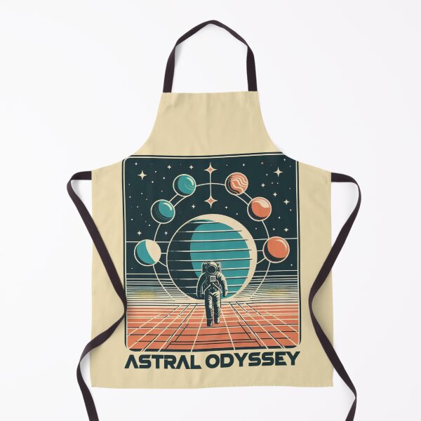 Item preview, Astral Odyssey – Retro Cosmic design designed and sold by Dogandesighn.