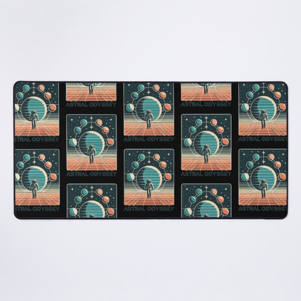 Item preview, Astral Odyssey – Retro Cosmic design designed and sold by Dogandesighn.