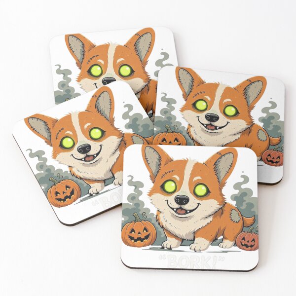 Item preview, Zombie Corgi Halloween designed and sold by WordWearTees.