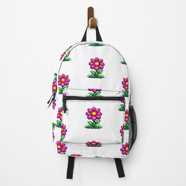 Item preview, Neon Pixel Flower Retro 8-Bit Floral Gaming Design designed and sold by NucciCollective.