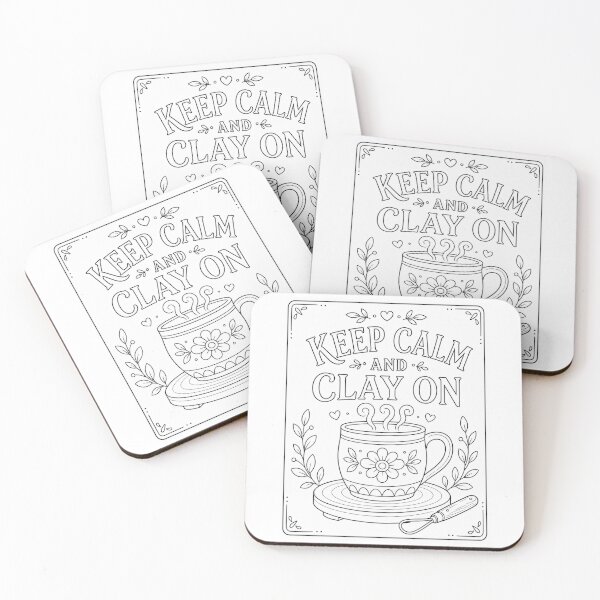 Item preview, Keep Calm Clay On designed and sold by SamanthaLPottery.