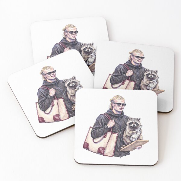 Item preview, Erling Haaland Holding Raccoon designed and sold by TOPSHOPIAs.