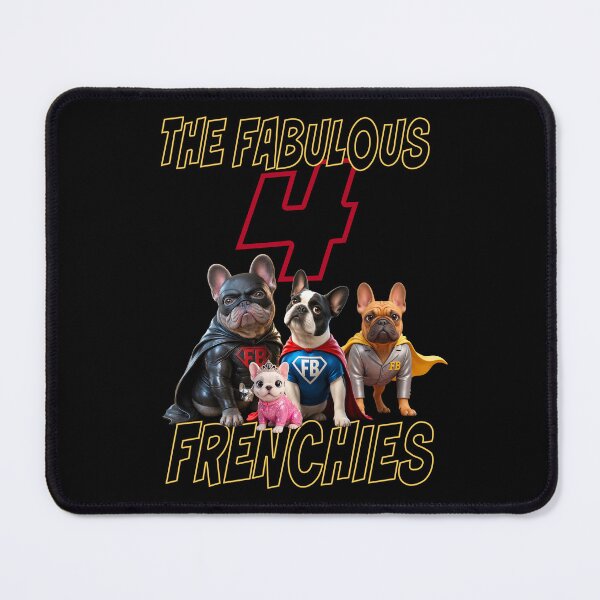Item preview, French Bulldog. ‘THE FABULOUS 4 FRENCHIES’. designed and sold by SmARTNiki.