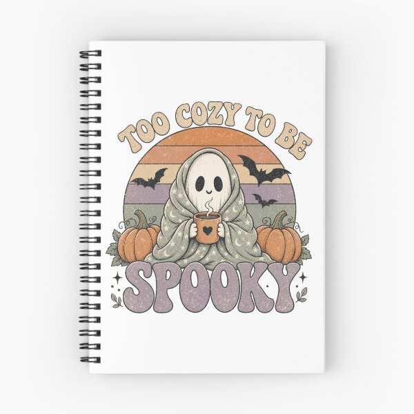 Item preview, Too Cozy To Be Spooky Cute Ghost Halloween Fall designed and sold by StuckOnTees.
