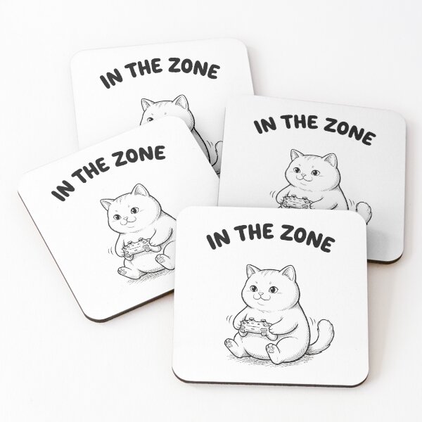 Item preview, In the Zone - Cute Cat T-Shirt designed and sold by LoFizzy.