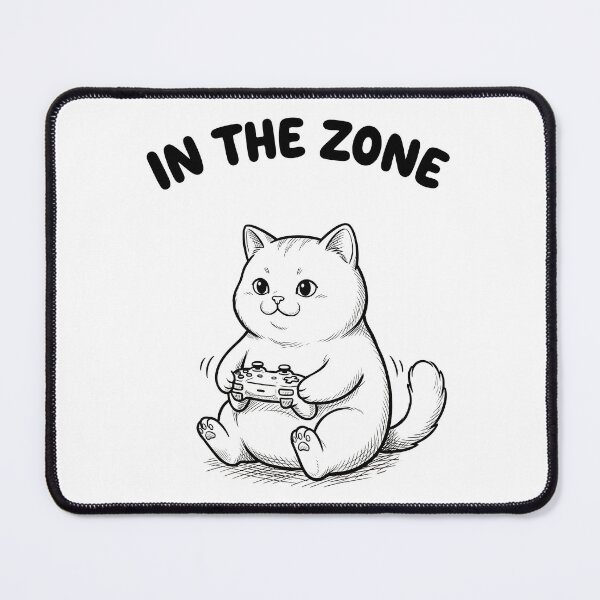 Item preview, In the Zone - Cute Cat T-Shirt designed and sold by LoFizzy.