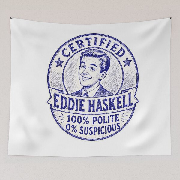 Item preview, Certified Eddie Haskell – 100% Polite Retro TV Humor designed and sold by Snarky Threads.