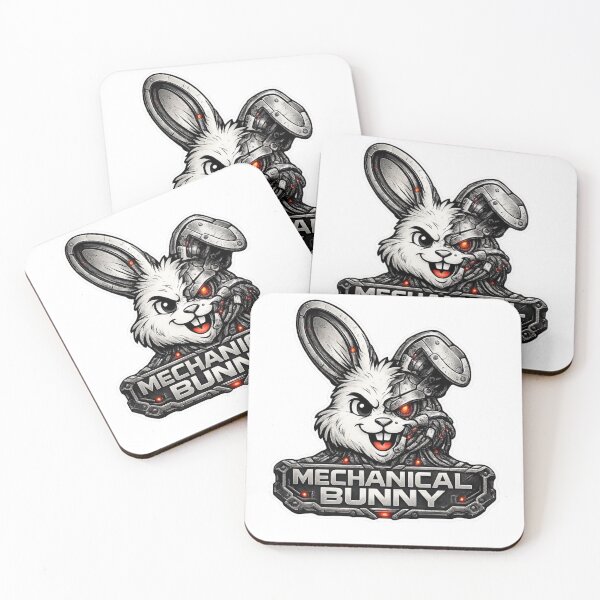 Item preview, Mechanical Bunny – Cyberpunk Rabbit Cyborg designed and sold by bunnymode.