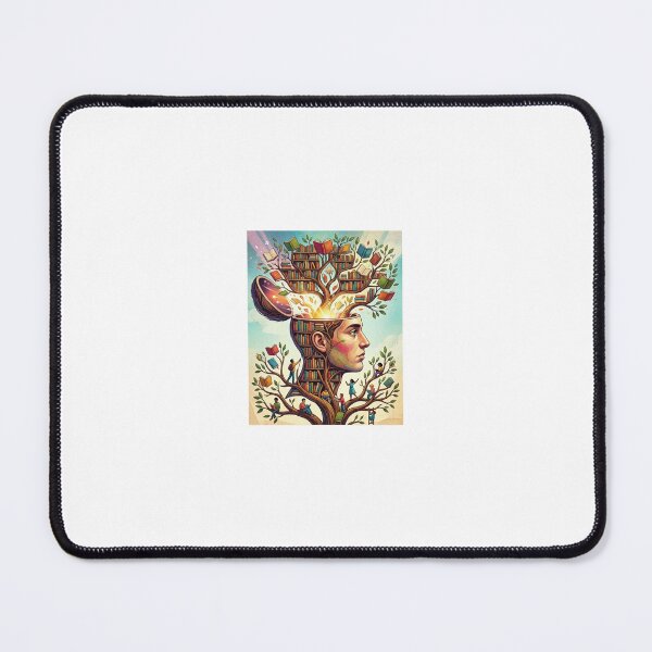 Item preview, Tree of Knowledge Surreal Portrait Poster - Minds Have No Limits Art Print designed and sold by Ercancyhnn.