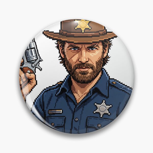 Artikelvorschau, Sheriff Survivor Pixel Art entworfen und verkauft von teamzeta.