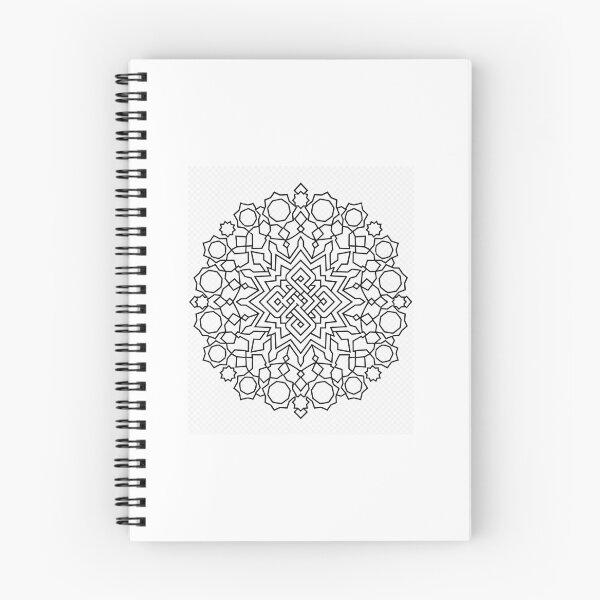 Item preview, Ottoman Imperial Knot | Premium Islamic Geometric Pattern | Black and White Vector designed and sold by DesertInkArt.