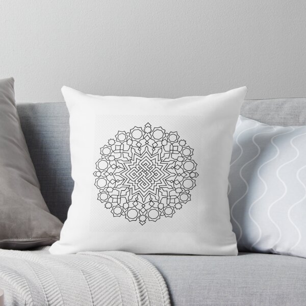 Item preview, Ottoman Imperial Knot | Premium Islamic Geometric Pattern | Black and White Vector designed and sold by DesertInkArt.