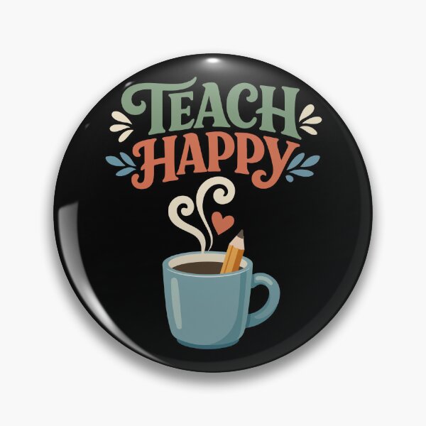Item preview, Teach Happy Coffee Cup – Teacher Gift designed and sold by stylishdzign.