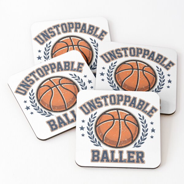 Item preview, Unstoppable Baller Vintage Basketball Retro Athlete T-Shirt Design designed and sold by CourtVibe.