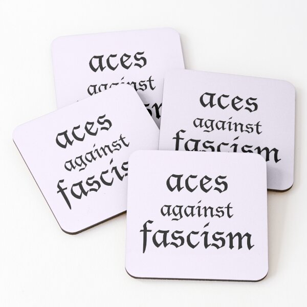 Item preview, aces against fascism designed and sold by FreakShop UK.