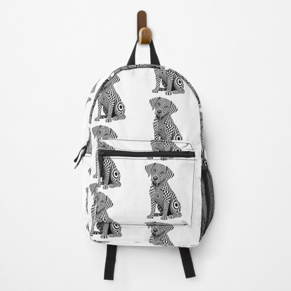 Item preview, Optical Illusion Black and White Dog Art designed and sold by Snurly.