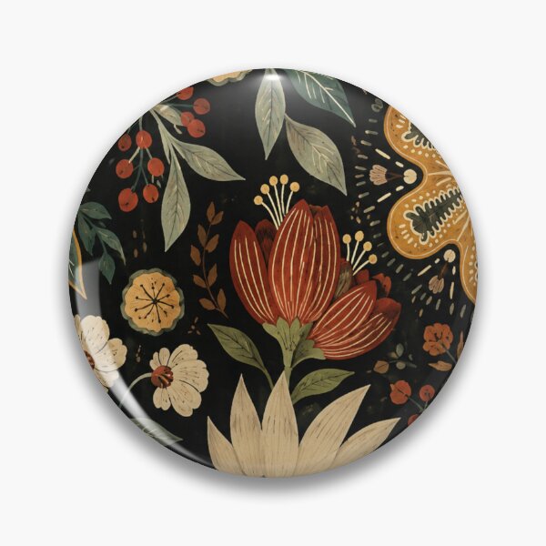 Item preview, Boho Floral Pattern | Moody Botanical Folk Art designed and sold by GSizzle1.