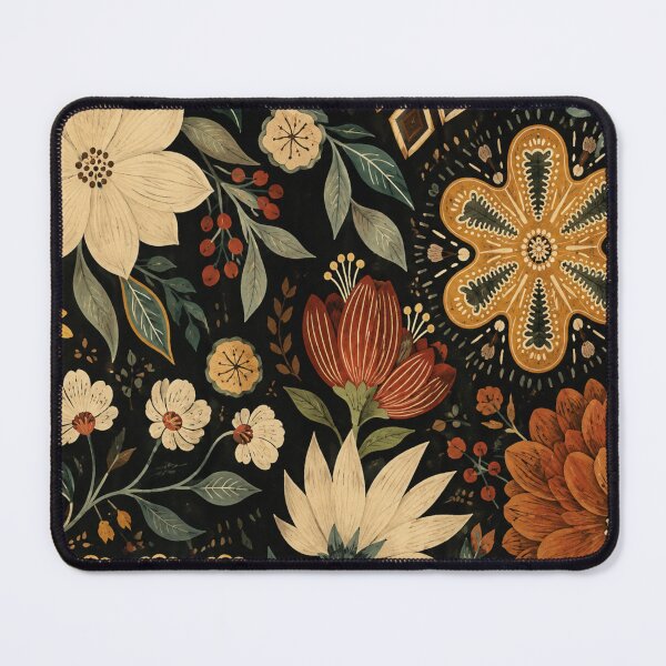 Item preview, Boho Floral Pattern | Moody Botanical Folk Art designed and sold by GSizzle1.