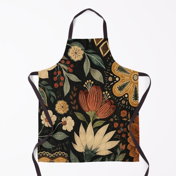 Item preview, Boho Floral Pattern | Moody Botanical Folk Art designed and sold by GSizzle1.