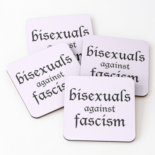 Item preview, bisexuals against fascism designed and sold by FreakShop UK.