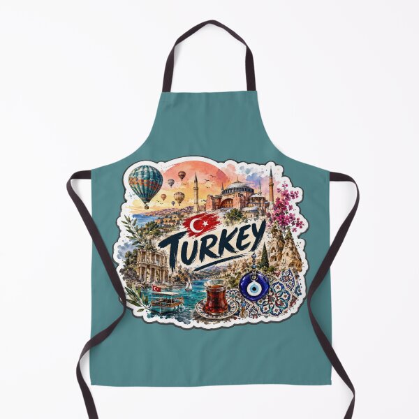 Item preview, Türkiye Travel Art, Istanbul Cappadocia Ephesus Watercolor Sticker designed and sold by GusiaTreasures.