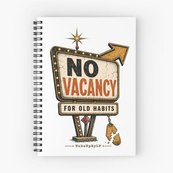 Item preview, No Vacancy for Old Habits – Retro Motel Sign designed and sold by WakeUpByLP.