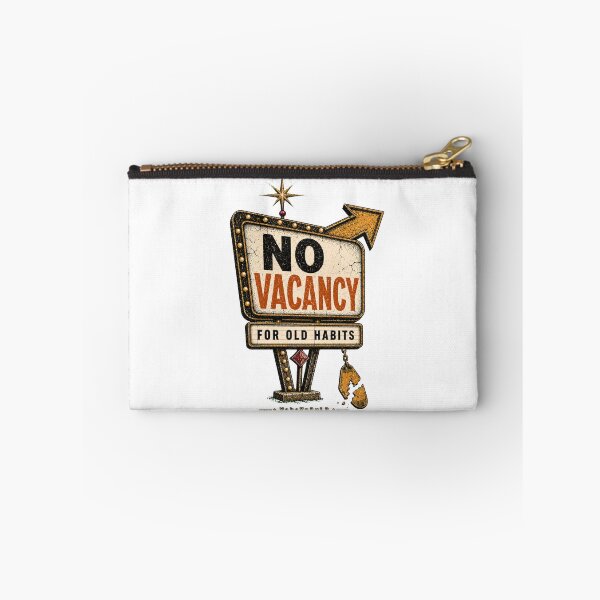 Item preview, No Vacancy for Old Habits – Retro Motel Sign designed and sold by WakeUpByLuki.