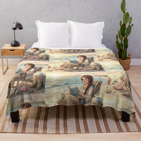 Item preview, My Weekend Is Fully Booked – Cozy Beach Reading Art designed and sold by GehanPrints.