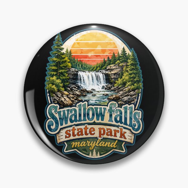 Item preview, Swallow Falls State Park Travel Watercolor Maryland designed and sold by TomFrontierArt.