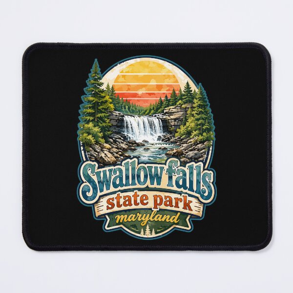 Item preview, Swallow Falls State Park Travel Watercolor Maryland designed and sold by TomFrontierArt.