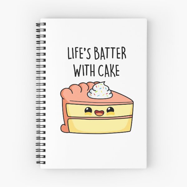 Item preview, Life's Batter With Cake Funny Cake Puns  designed and sold by punnybone.