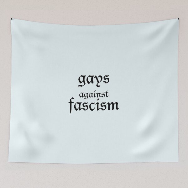 Item preview, gays against fascism designed and sold by FreakShop UK.