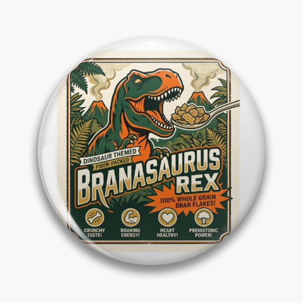 Item preview, Branasaurus rex cereal Retro Vintage Minimalist Graphic designed and sold by Probably Fine Design.