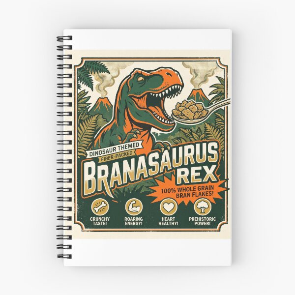 Item preview, Branasaurus rex cereal Retro Vintage Minimalist Graphic designed and sold by Probably Fine Design.