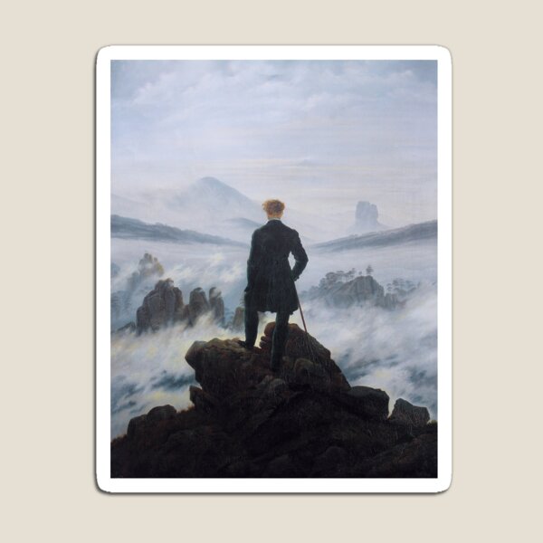 Aperçu de l'œuvre Voyageur au-dessus de la mer de brouillard - Caspar David Friedrich créée et vendue par themasters.