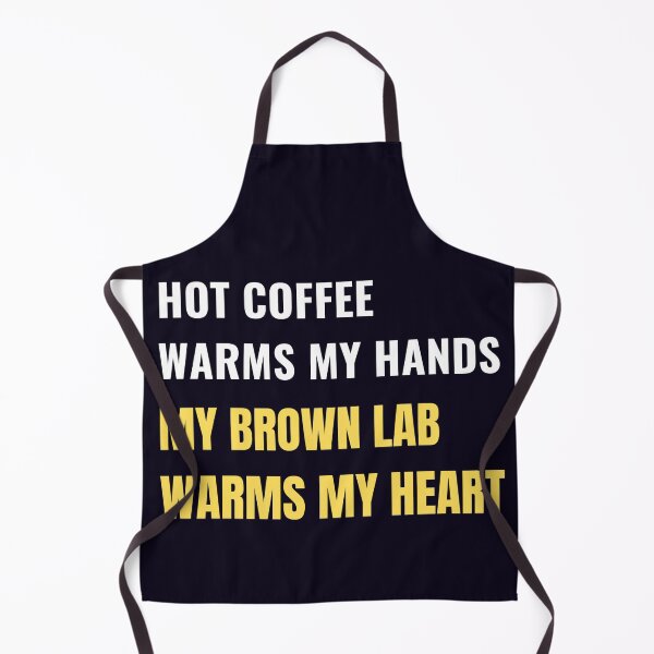 Item preview, Brown Lab Puppy Dog Morning Coffee Quote designed and sold by PRINTSCHARMINGM.