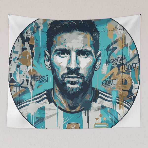 Item preview,  Lionel Messi GOAT – Argentina Urban Graffiti Art designed and sold by EvulAtheng Designs.