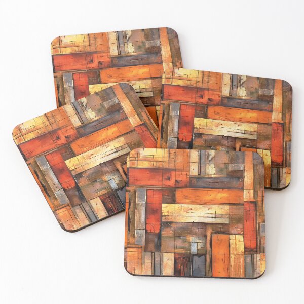 Item preview, Weathered Wooden Boards Design In Warm Autumn Colors  designed and sold by DEC02.