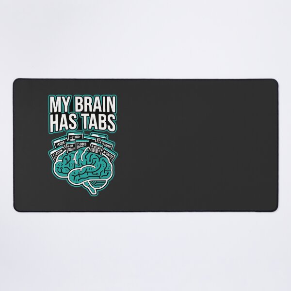Item preview, My Brain Has Tabs Funny Developer Gift Coding Humor Minimal Design designed and sold by Ixnor.