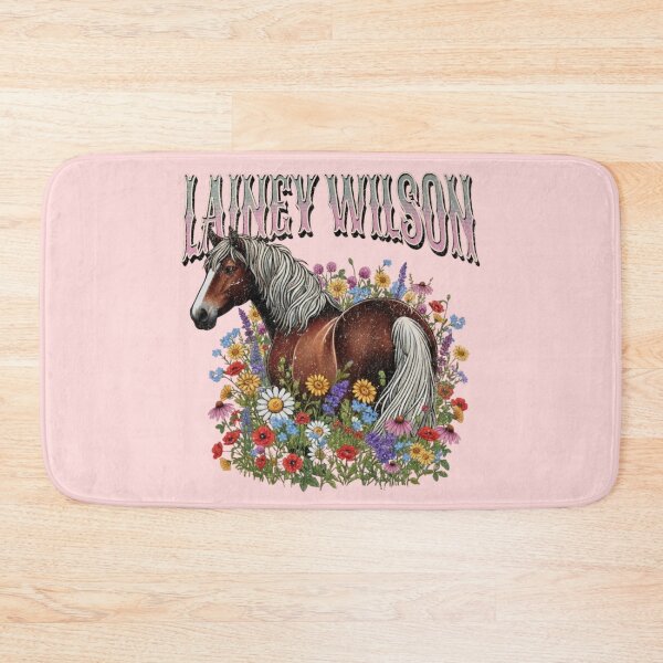 Item preview, Lainey Wilson Country Music Star Floral Horse Graphic designed and sold by RahniNM.