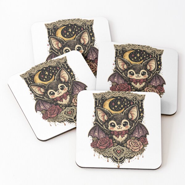 Item preview, Cute Bat , Roses Lace Moon  designed and sold by Meentoos_1.