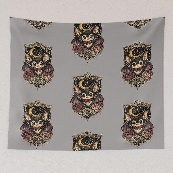 Item preview, Cute Bat , Roses Lace Moon  designed and sold by MentShop1.