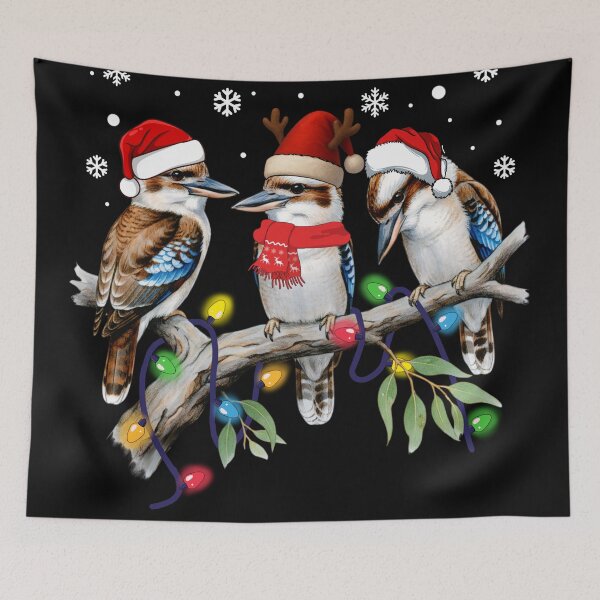 Item preview, Extra festive Australian Bird kookaburra Christmas Australia Xmas Gift Men Woman Kids  designed and sold by Amelia ART G.