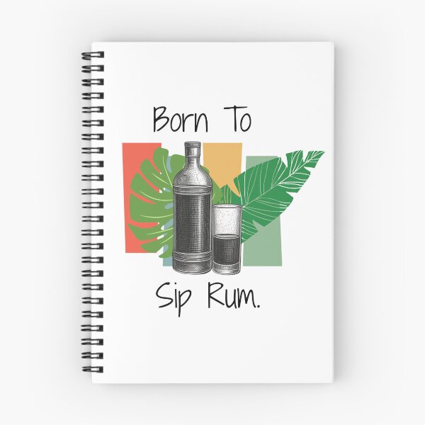 Item preview, Born to sip rum | Funny Rum Lover Tropical Cocktail Shirt designed and sold by luckyhue.