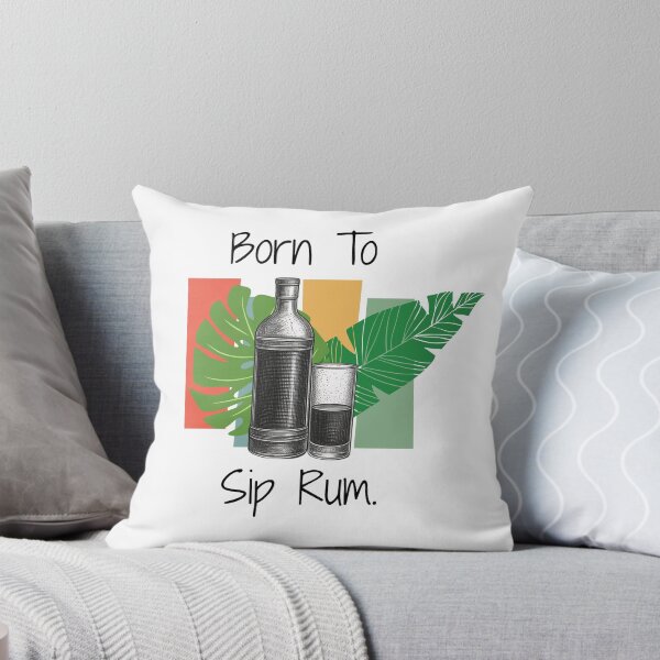 Item preview, Born to sip rum | Funny Rum Lover Tropical Cocktail Shirt designed and sold by luckyhue.