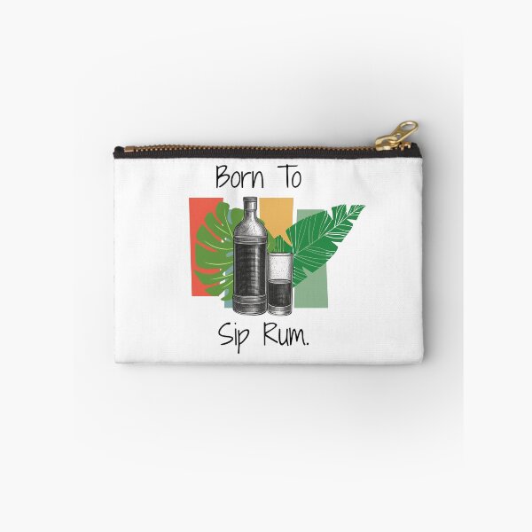 Item preview, Born to sip rum | Funny Rum Lover Tropical Cocktail Shirt designed and sold by luckyhue.