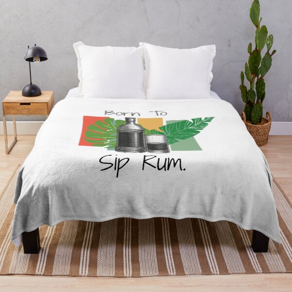 Item preview, Born to sip rum | Funny Rum Lover Tropical Cocktail Shirt designed and sold by luckyhue.